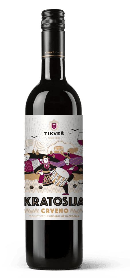 Kratosija Crveno red wine